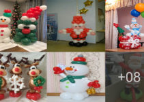 Aprende hacer decoraciones navideñas con globos en figuras!