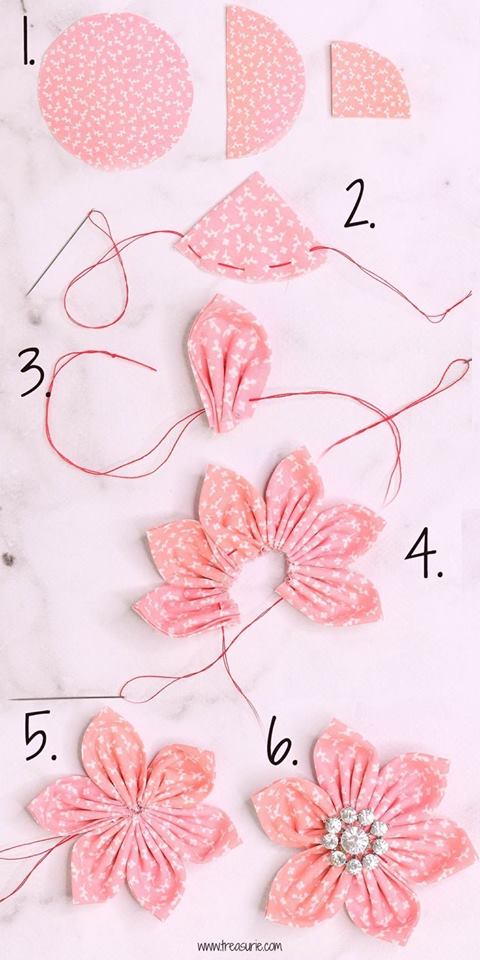 Aprende a Como hacer flores de cintas paso a paso fácil