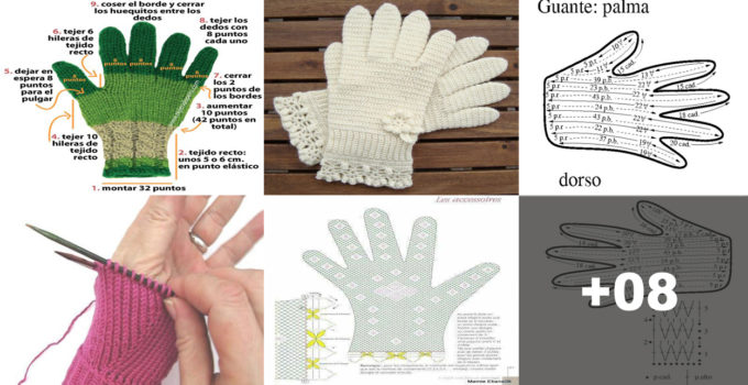 Aprende hacer guantes con dedos en crochet