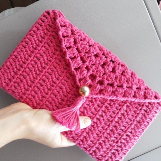 Aprende hacer bolsitos crochet hermosos