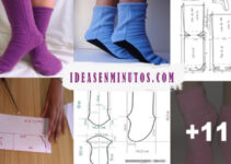 Aprende hacer calcetines de tela con sus patrones
