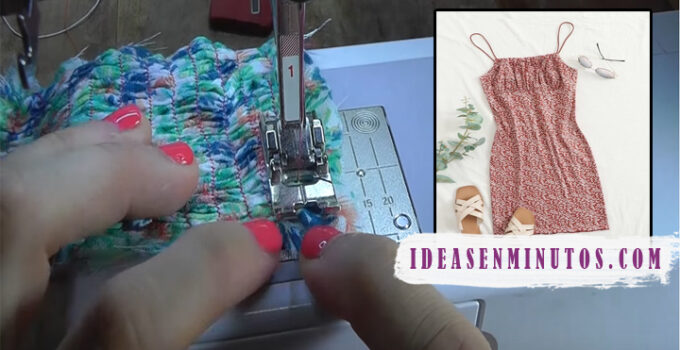 Aprende como hacer un vestido fruncido con hilo elastico con patrones