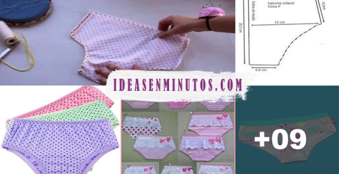 Aprende a como confeccionar pantaleta de niña con patrones