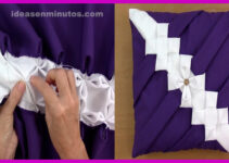Aprende a crear un cojin con drapeado con patrón